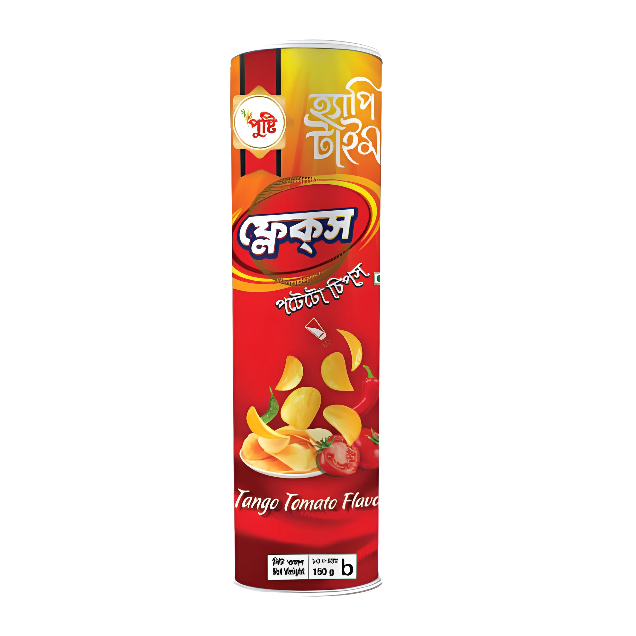 Pusti Happy Time Flakes Chips, Tomato Tango - 150gm