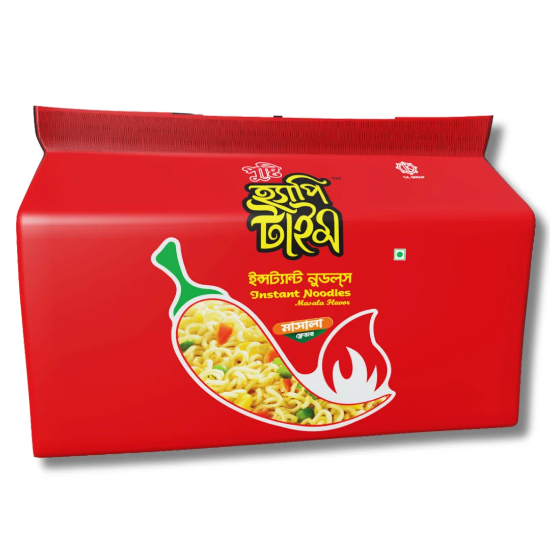 Pusti Happy Time Instant Noodles(Masala) 8 pcs Pack
